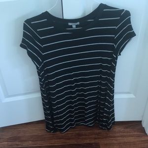 Black & white striped T-shirt dress